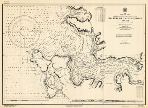 India - Approach and Entrance to Shastri or Sangameshwar River