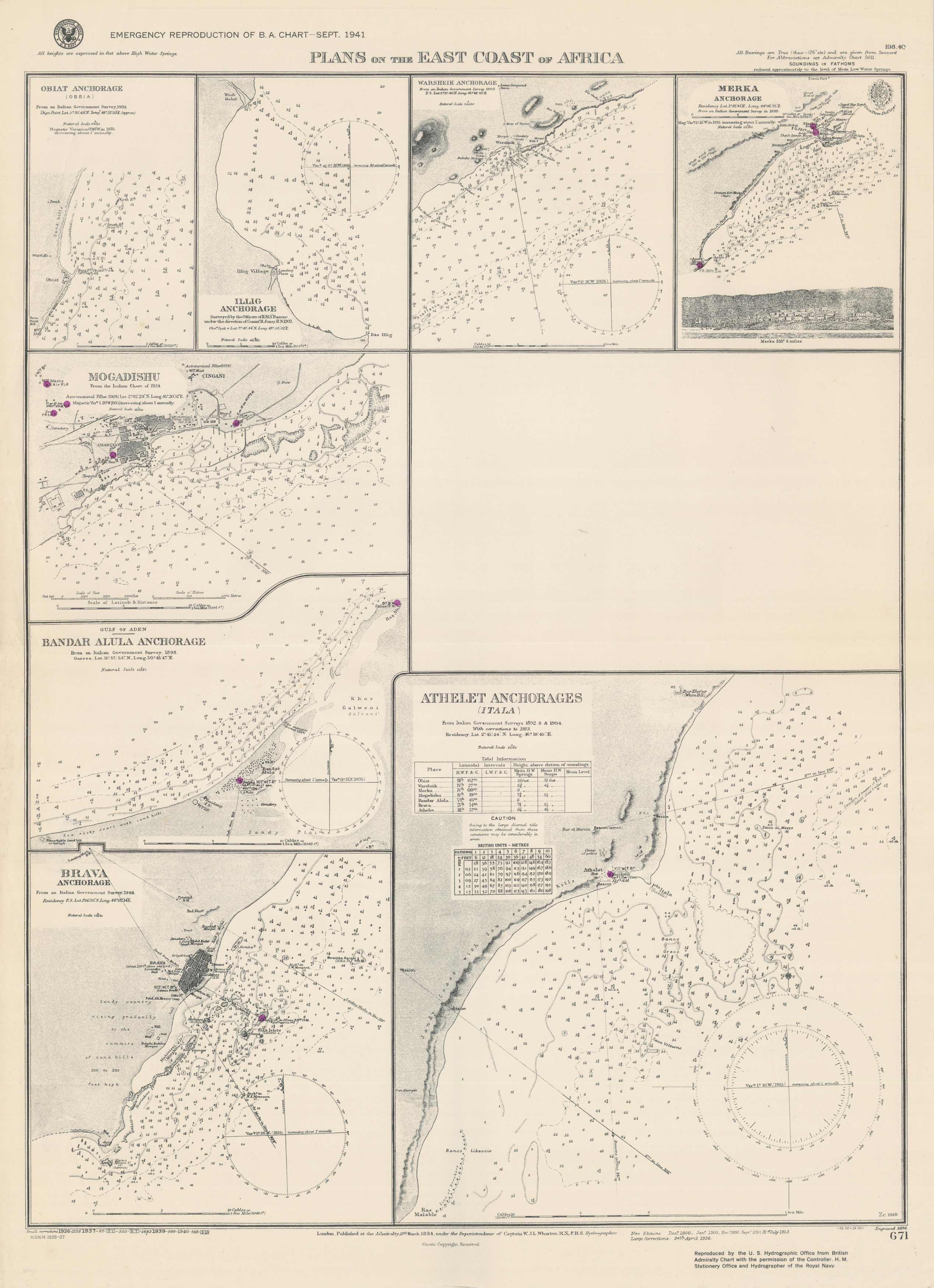 Africa - Plans on the East Coast of Africa - Obiat
