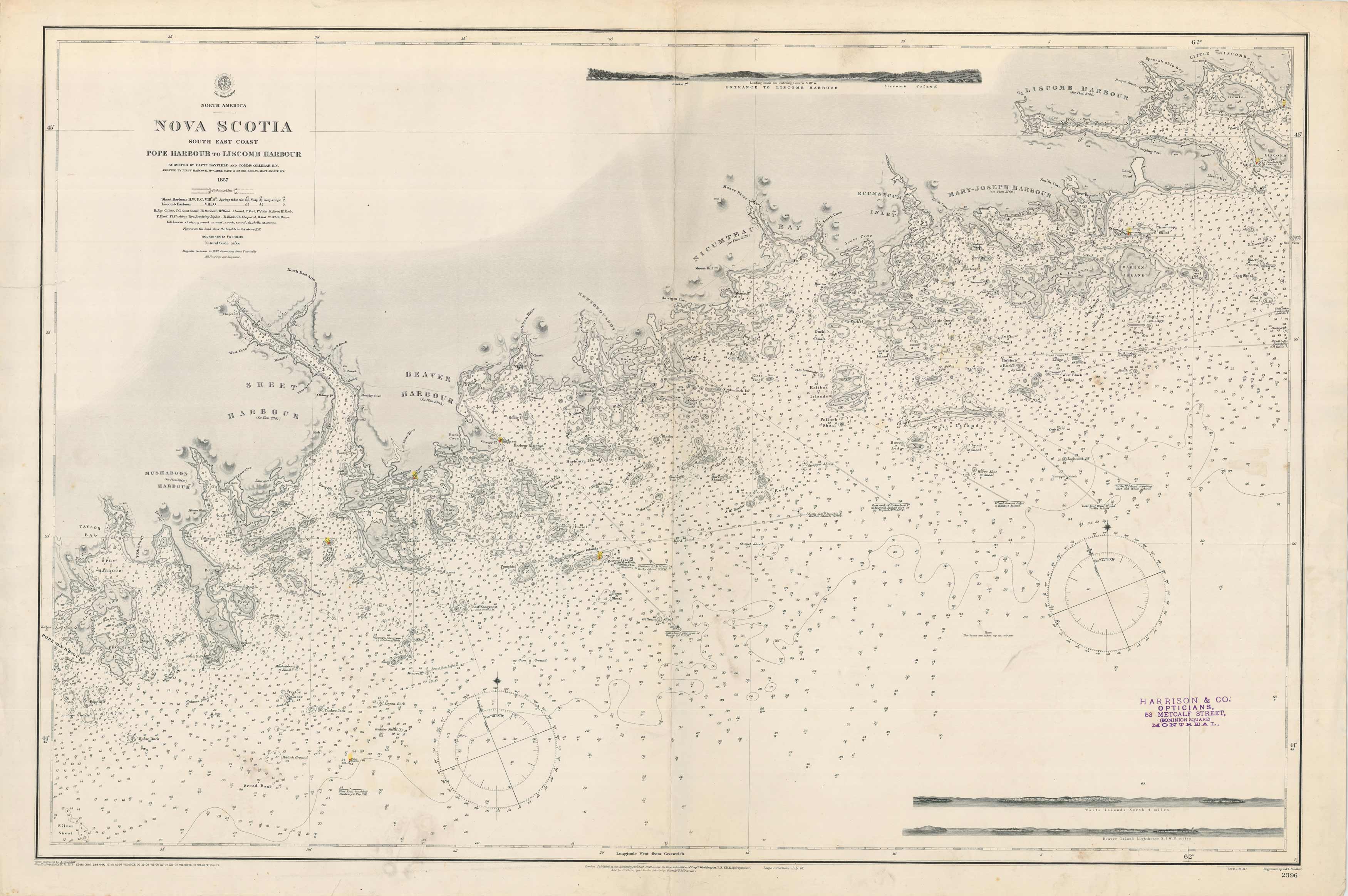 Nova Scotia - S.E. Coast - Pope Harbour to Liscomb Harbour