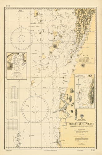 Asia - Bay of Bengal - Burma and Siam - Southern Part of Mergui Archipelago - Sayer Is. to Loughborough I. Asia - Bay of Bengal - Burma and Siam - Southern Part of Mergui Archipelago - Sayer Is. to Loughborough I.