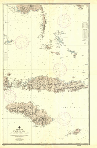 Netherlands Indies - Flores Sea and Lesser Soenda Islands with adjacent coast of Celebes