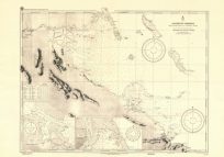 Oostkust Borneo - Hoek Mangkalihat tot de Beraoe- Rivier - Vaarwater bij Manimbora - Vaarwater bij Derawan