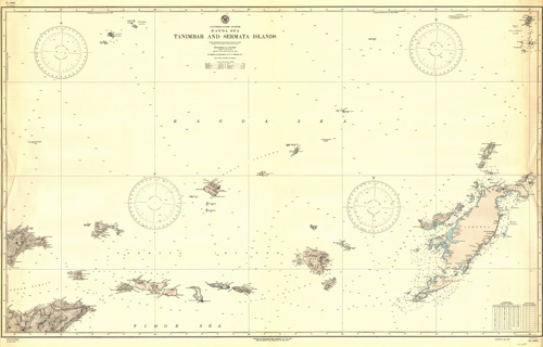 Netherland Indies - Banda Sea - Tanimbar and Semata Islands