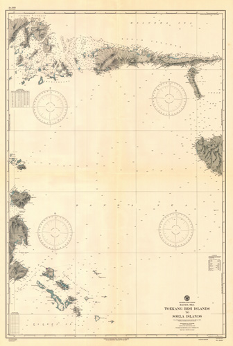 Netherlands Indies - Banda Sea - Toekang Besi Islands to Soela Islands