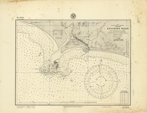 Japan- South Coast of Honshu- Sagami Kai (Sagami Bay)- Enoshima Road- From a Japanese Survey in 1889