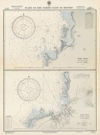 Japan- Plans on the North Coast of Honshu- Oma Wan From a Japanese survey in 1921 and Sai Ko From a Japanese survey in 1907