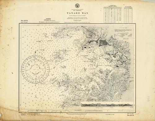 Japan- South Coast of Honshu- Kii Channel- Tanabe Wan (Bay)- From a Japanese survey in 1900
