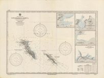 North Pacific Ocean- Komandorskie Ostrova (Komandorski Islands) From Russian surveys between 1882 and 1894