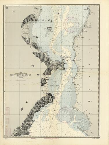 Asia- Siberia- Estuary of Amur River- Mys Yuzhny to Mys My- Compiled in 1940 by USSR Government