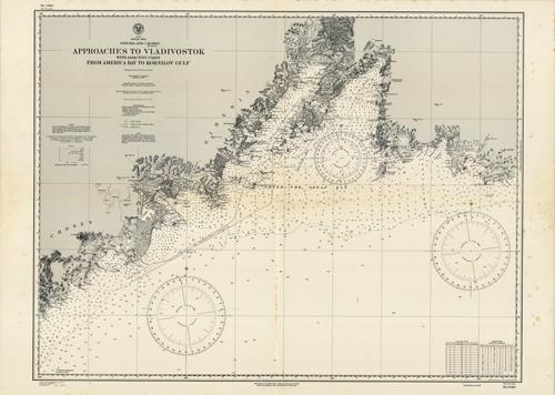 Asia- Japan Sea- Siberia and Chosen (Korea)- Approaches to Vladivostok with adjacent coast from America Bay to Kornilov Gulf- Compiled from various sources Asia- Japan Sea- Siberia and Chosen (Korea)- Approaches to Vladivostok with adjacent coast from America Bay to Kornilov Gulf- Compiled from various sources