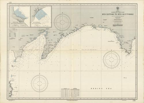 Asia- Siberia- Kamchatka- East Coast- Mys Ilpinski to Mys Olyutorski- From USSR Government surveys in 1929 and 1930 Asia- Siberia- Kamchatka- East Coast- Mys Ilpinski to Mys Olyutorski- From USSR Government surveys in 1929 and 1930