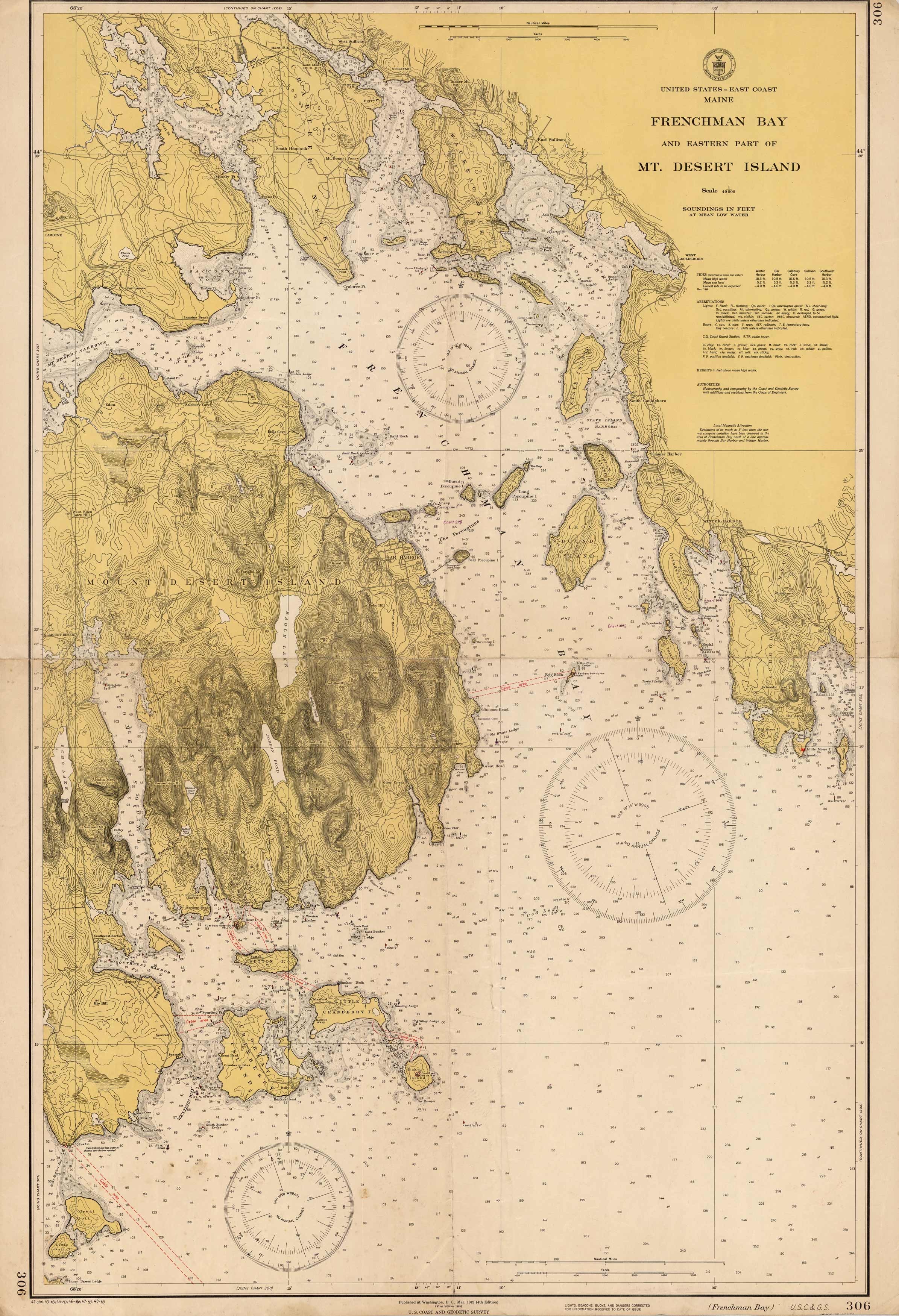 Frenchman Bay and Eastern Part of Mt. Desert Island