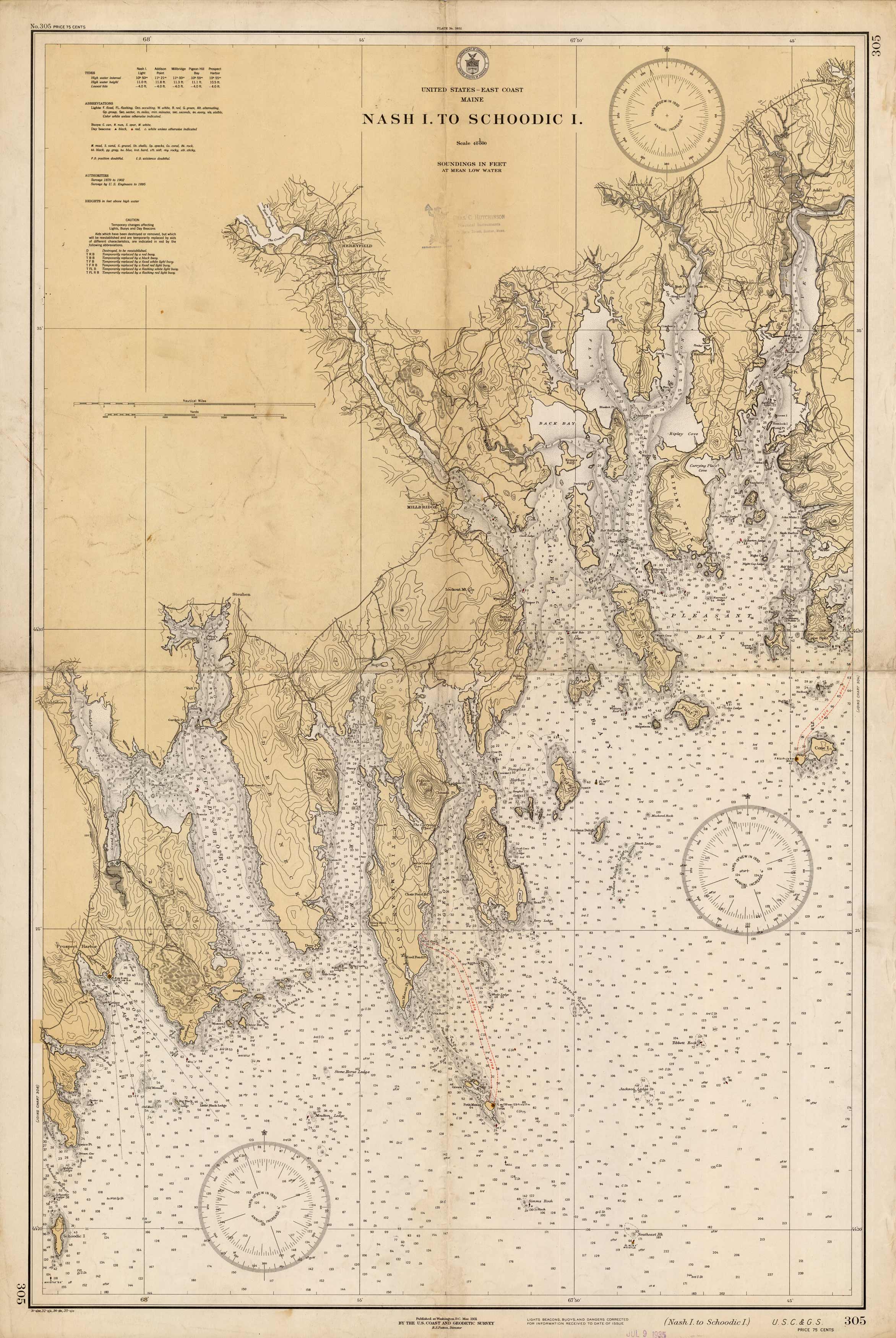 Nash Island to Schoodic Island