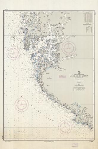 Norway- Southwest Coast- Lindesnes to Karmoy- From Norwegian Charts to 1919
