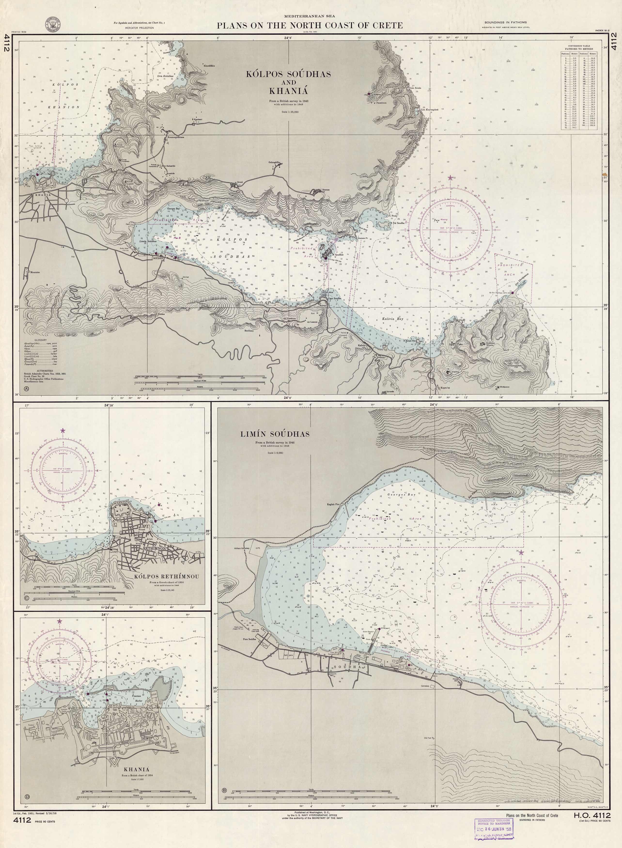 Mediterranean Sea- Plans on the North Coast of Crete
