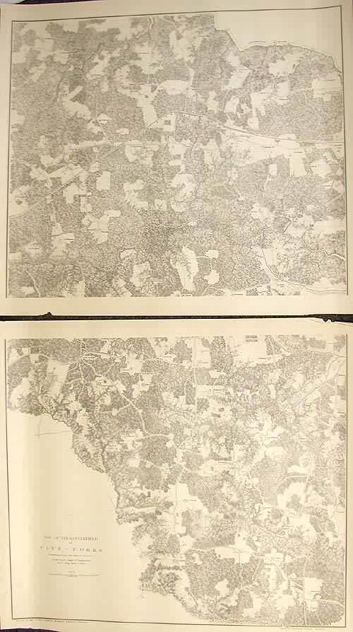 Map of the Battlefield of Five-Forks