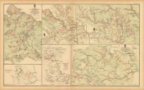 Civil War Atlas; Plate 96; Maps of the Battle-Fields of Wilderness