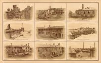 Civil War Atlas: Plate 121; 9 Photographic Views of Forts: Sumter and Moultrie charleston