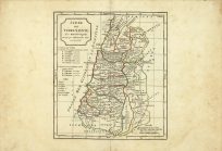 Judee ou Terre Sainte / Division par Tribus (Judea or Holy Land / Division by Tribes)