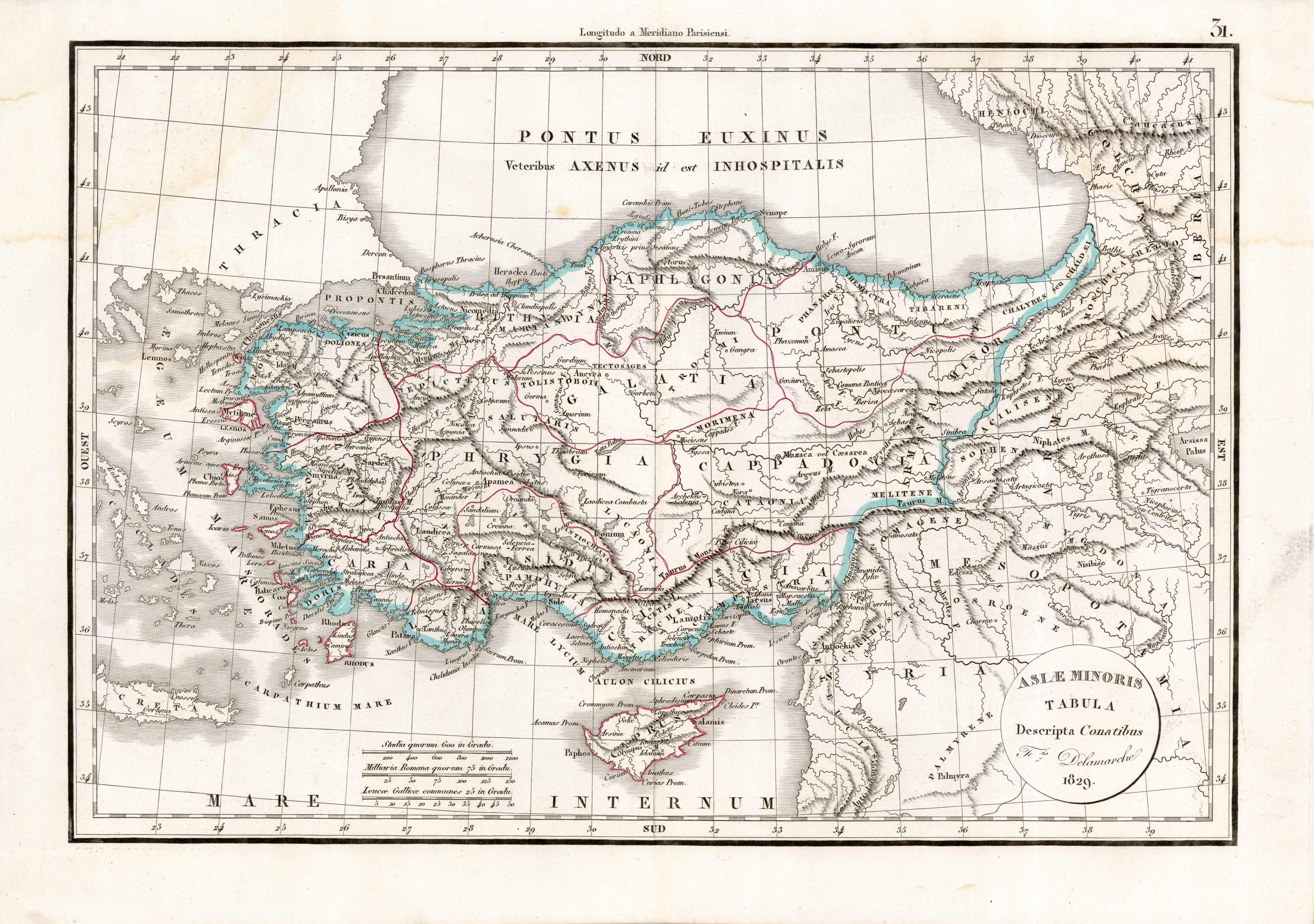 Asiae Minoris Tabula Descripta Conatibus (Asia Minor)