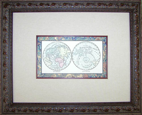 FRAMED World Hemispheres FRAMED World Hemispheres