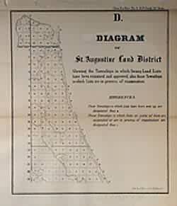Diagram of St. Augustine Land District (Florida)