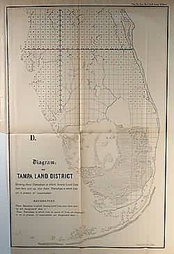 Diagram of Tampa Land District (Florida)