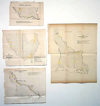 4-Map GLO Set of Louisiana