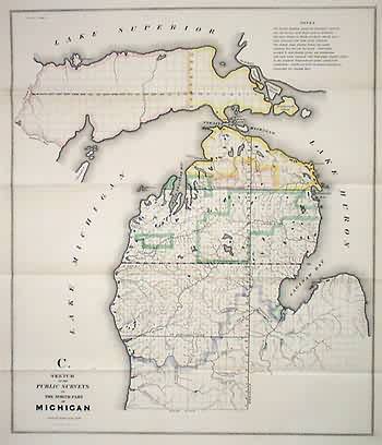 Sketch of the Public Surveys in the North part of Michigan Sketch of the Public Surveys in the North part of Michigan