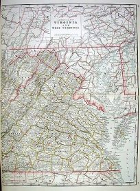 Eastern Half of Virginia and West Virginia