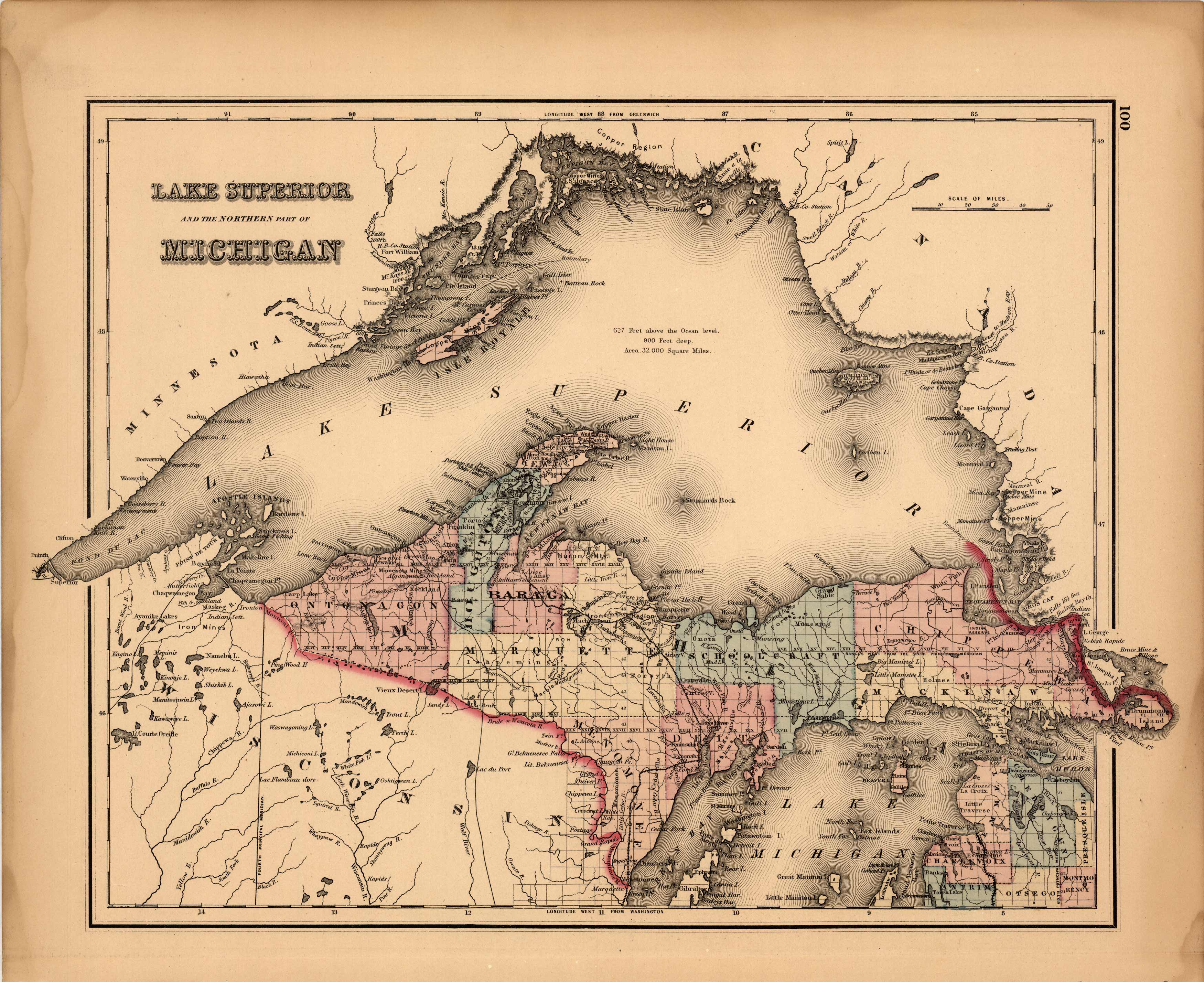 Lake Superior and the Northern Part of Michigan