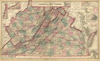Grays New Topographical Map of Virginia and West Virginia'