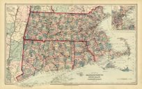 Grays New Map of Massachusetts