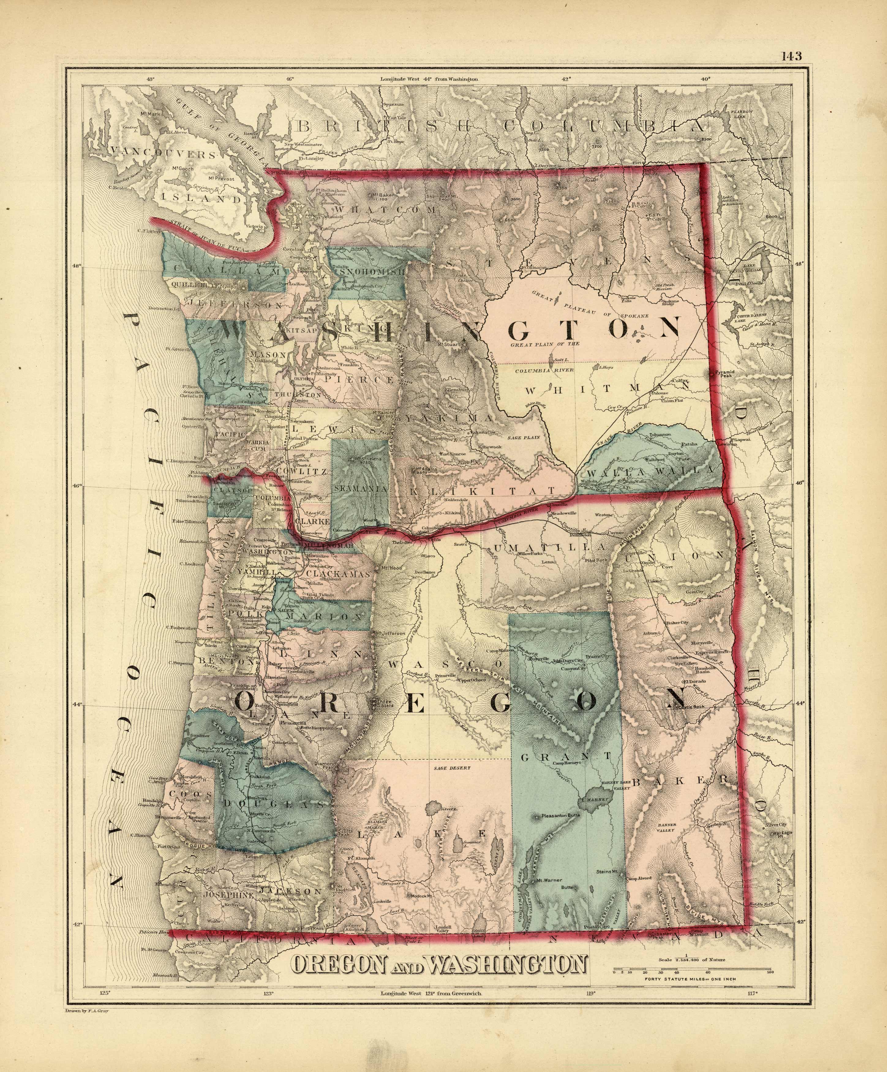 Oregon and Washington Oregon and Washington