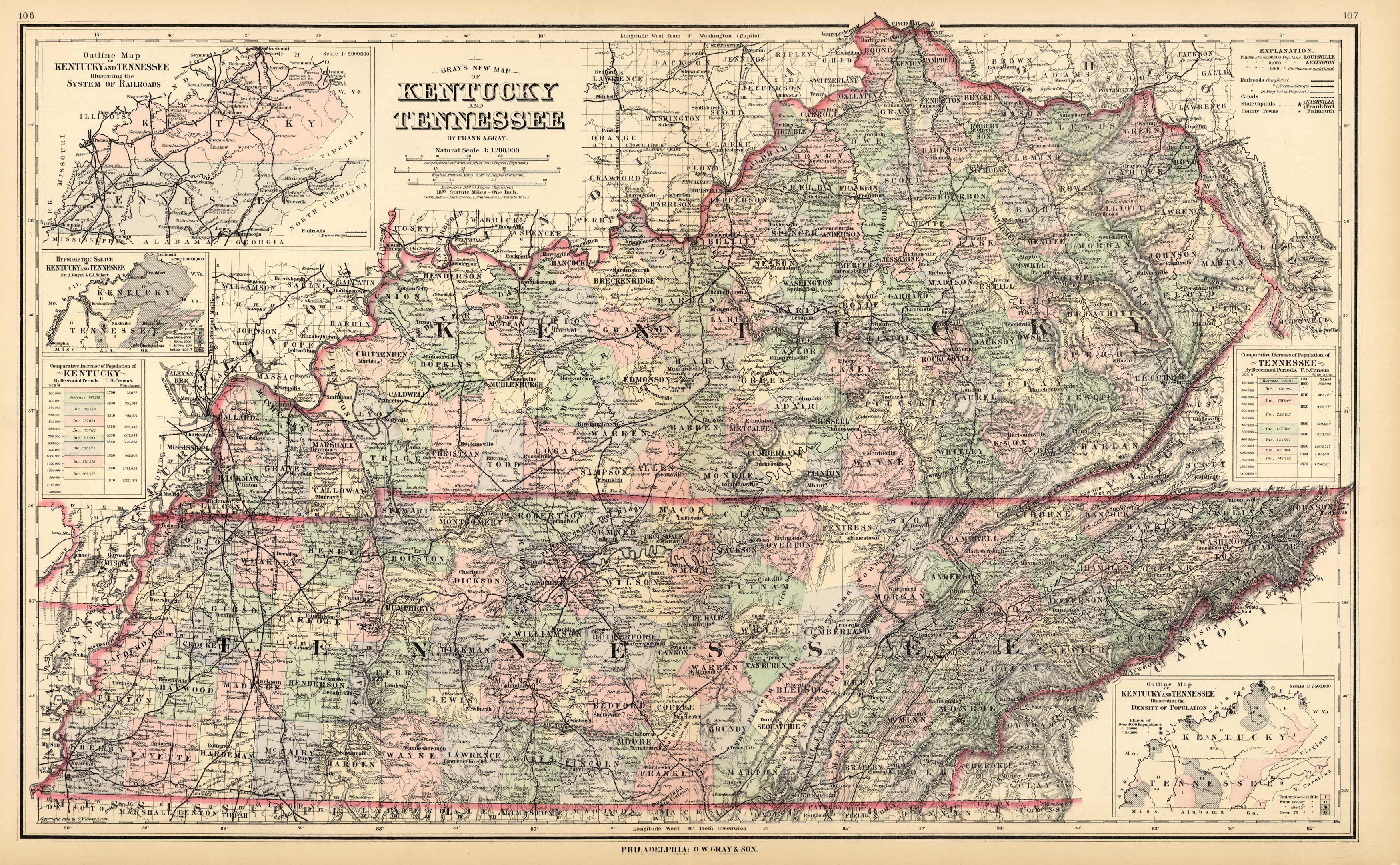 Kentucky and Tennessee