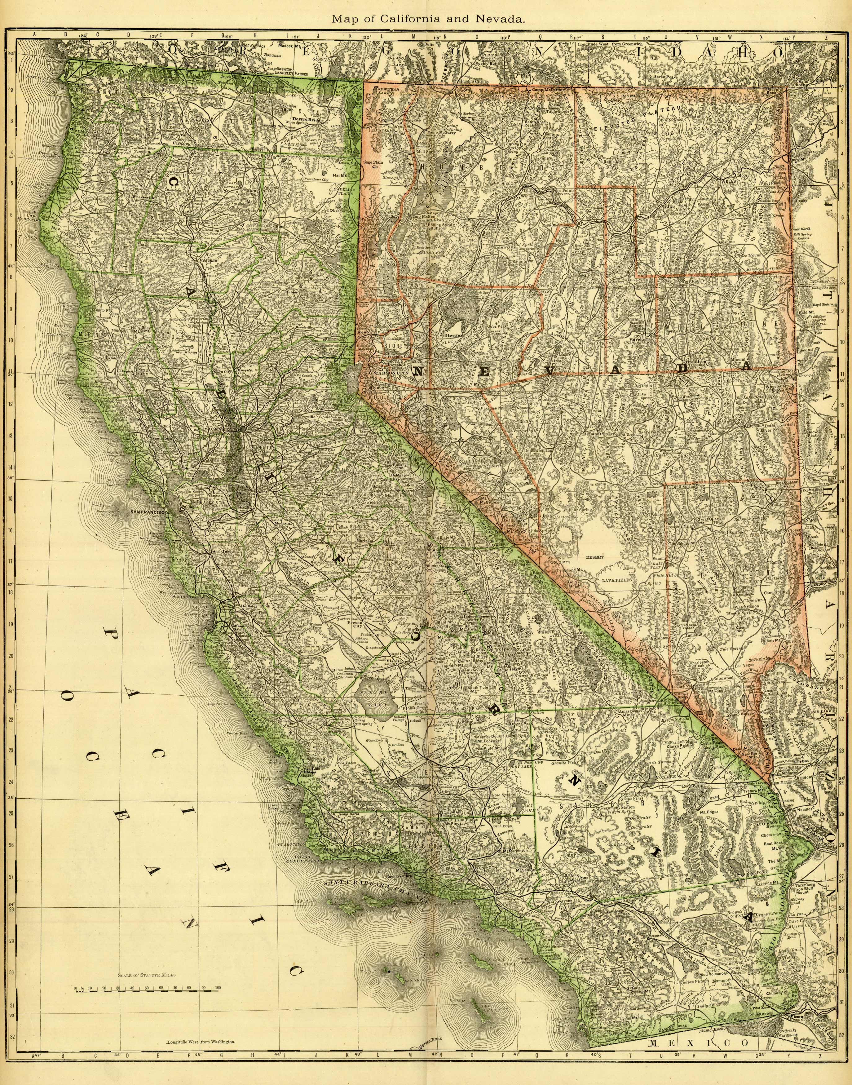 California and Nevada