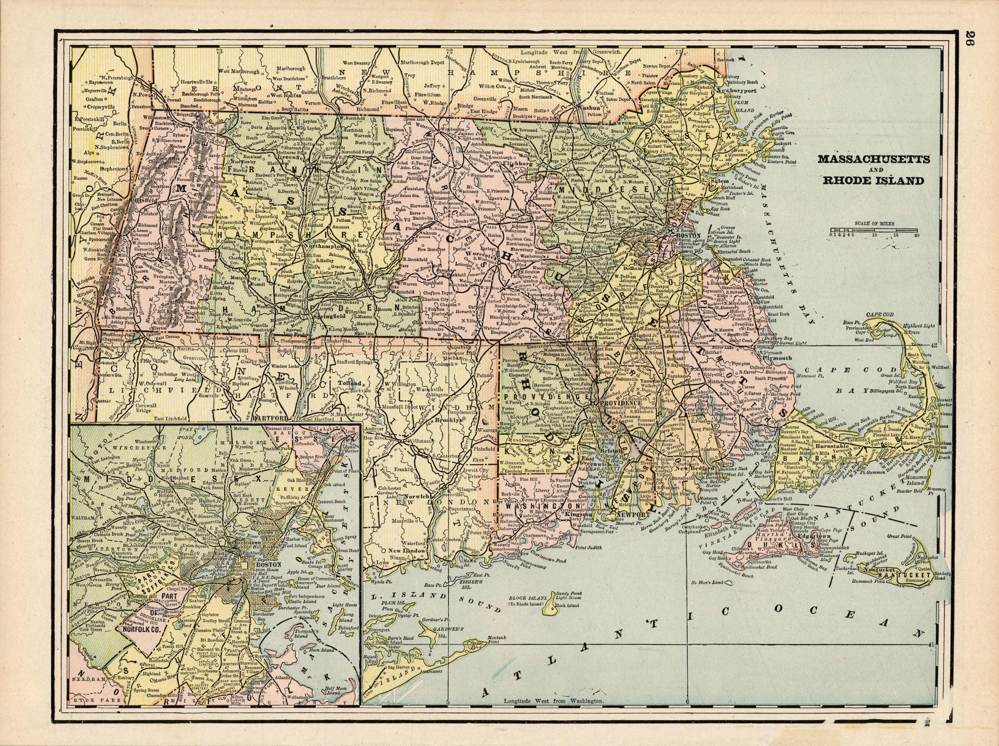 Massachusetts and Rhode Island