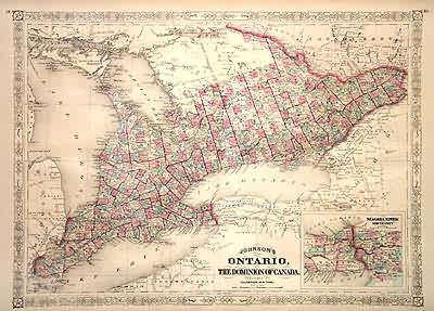 Johnsons Ontario of The Dominion of Canada'