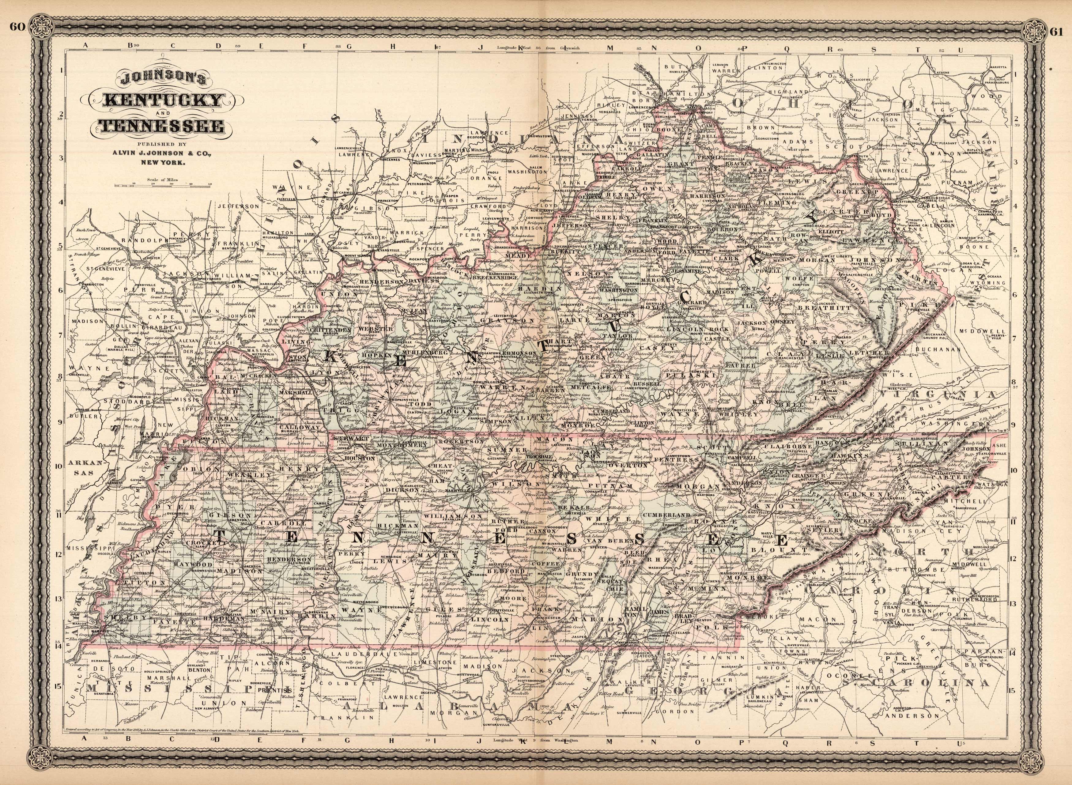 Kentucky and Tennessee