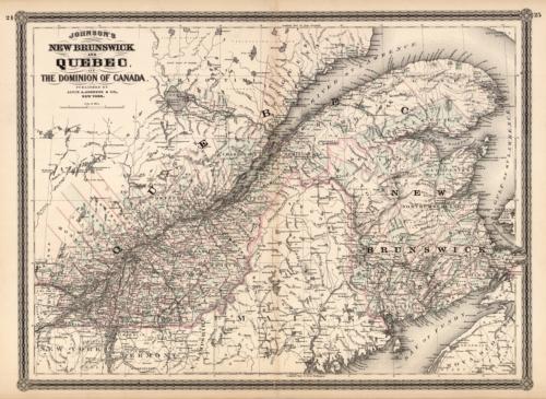 New Brunswick and Quebec of the Dominion of Canada New Brunswick and Quebec of the Dominion of Canada