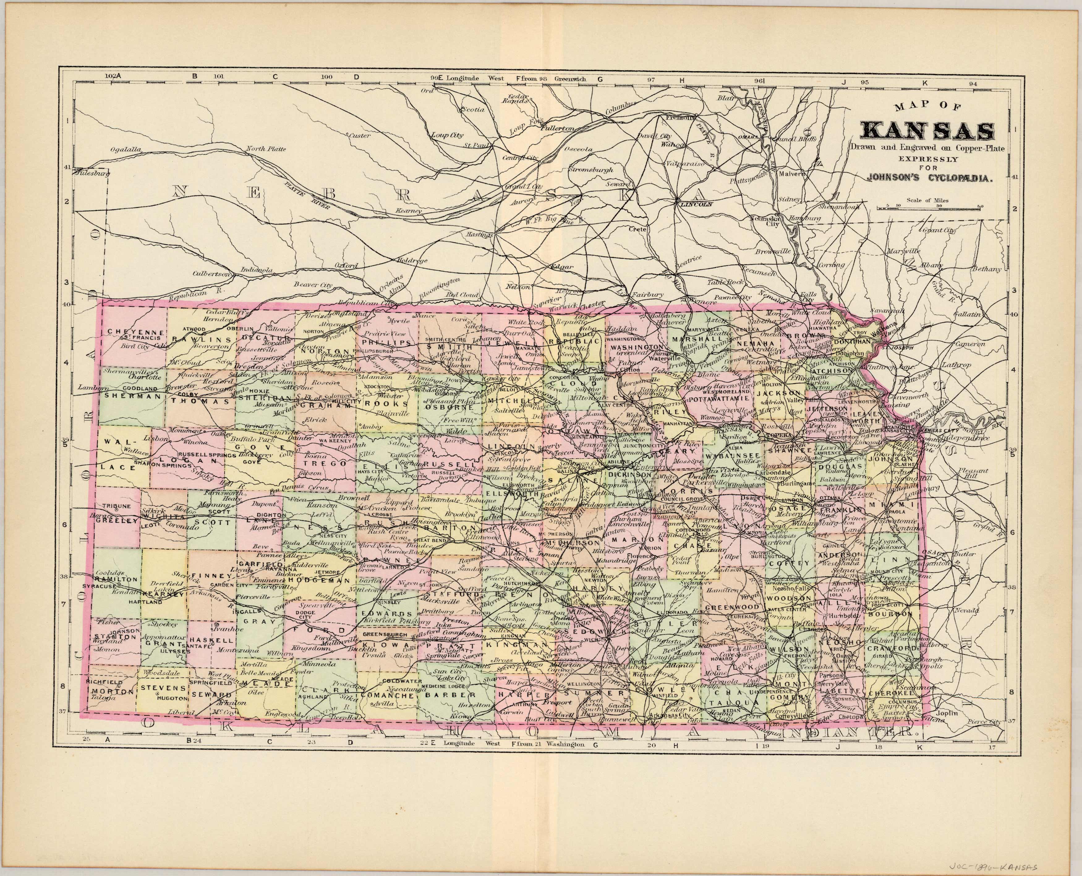 Map of Kansas