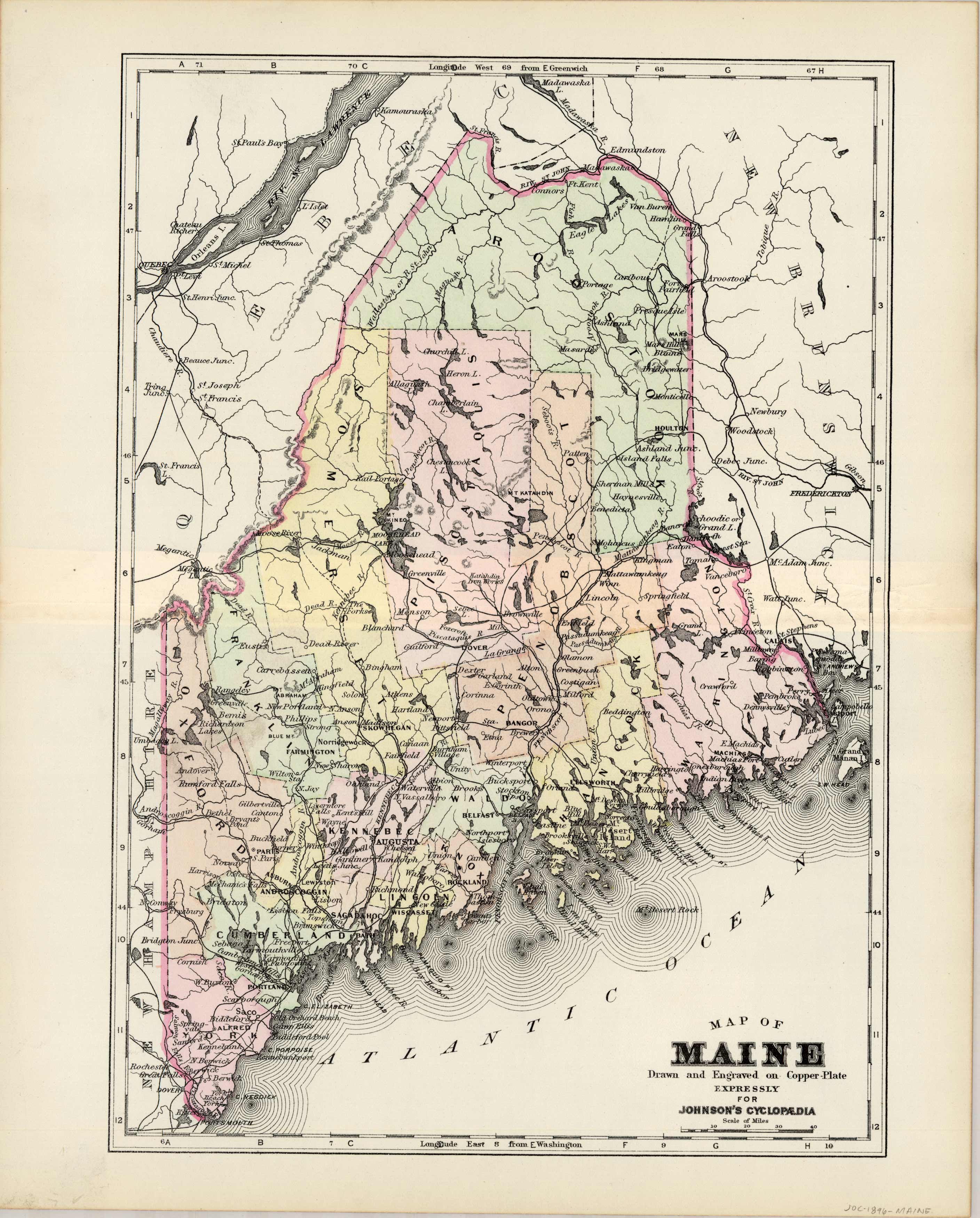 Map of Maine