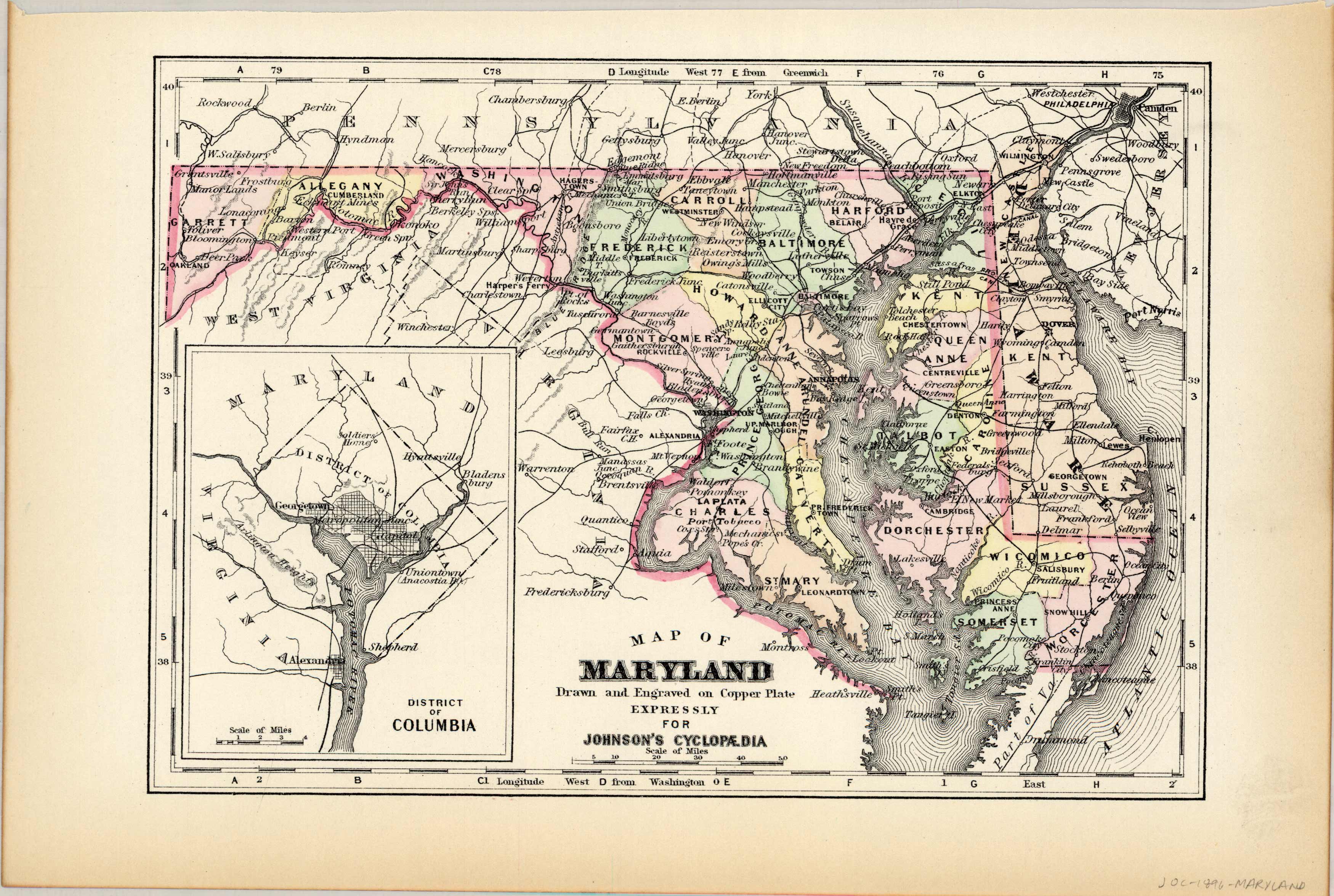 Map of Maryland