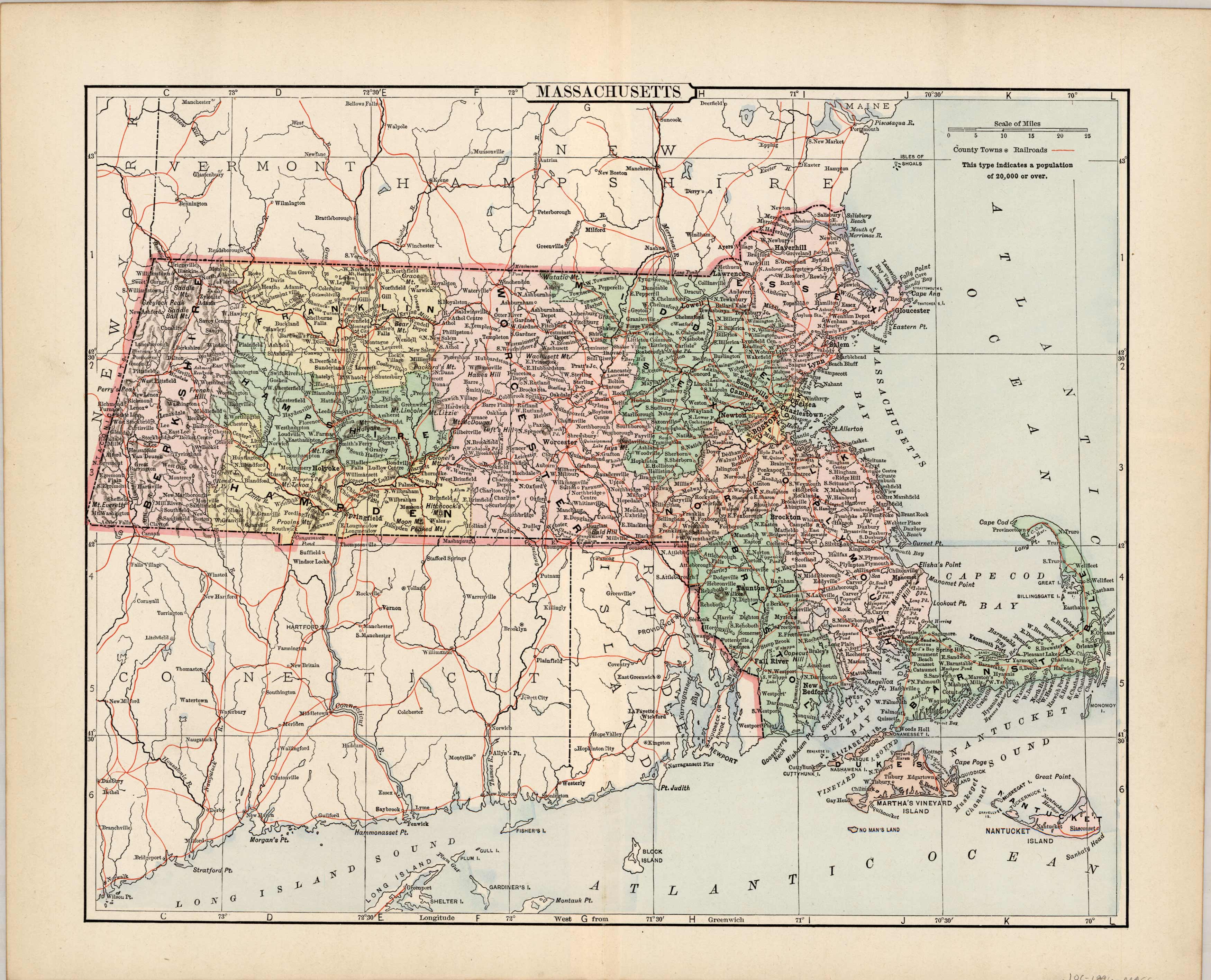 Map of Massachusetts Map of Massachusetts