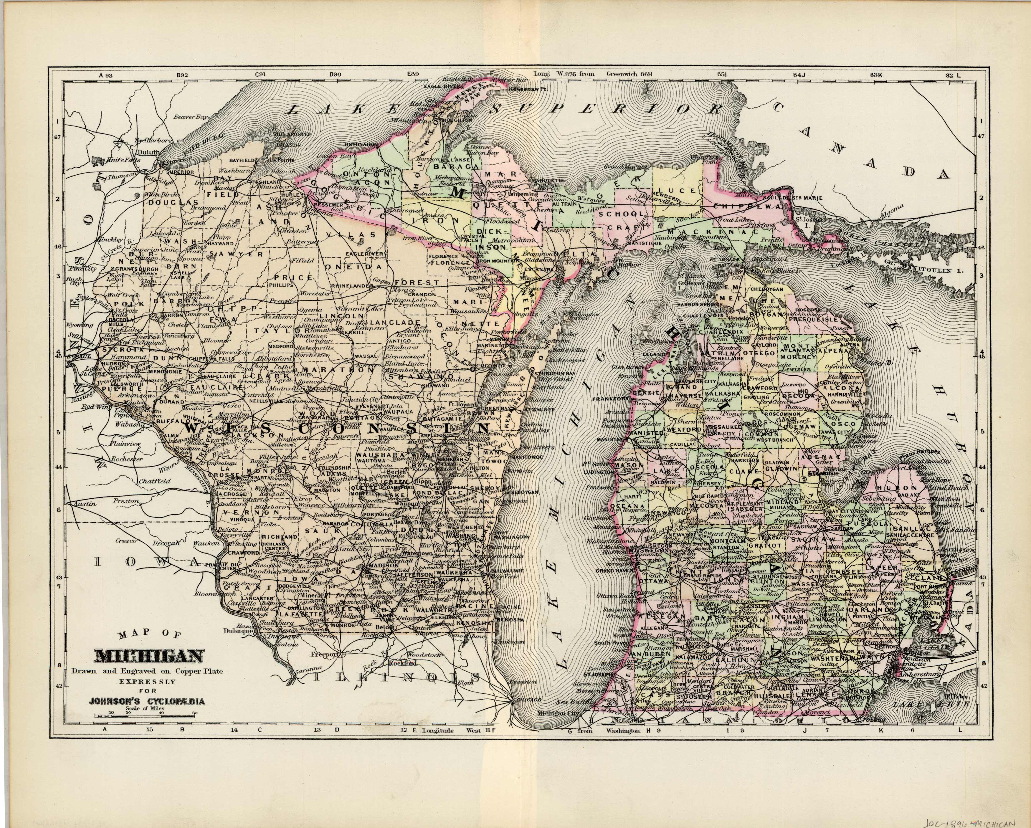 Map of Michigan