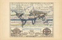 Johnsons World Showing the Distribution of the Rain Over the Globe'