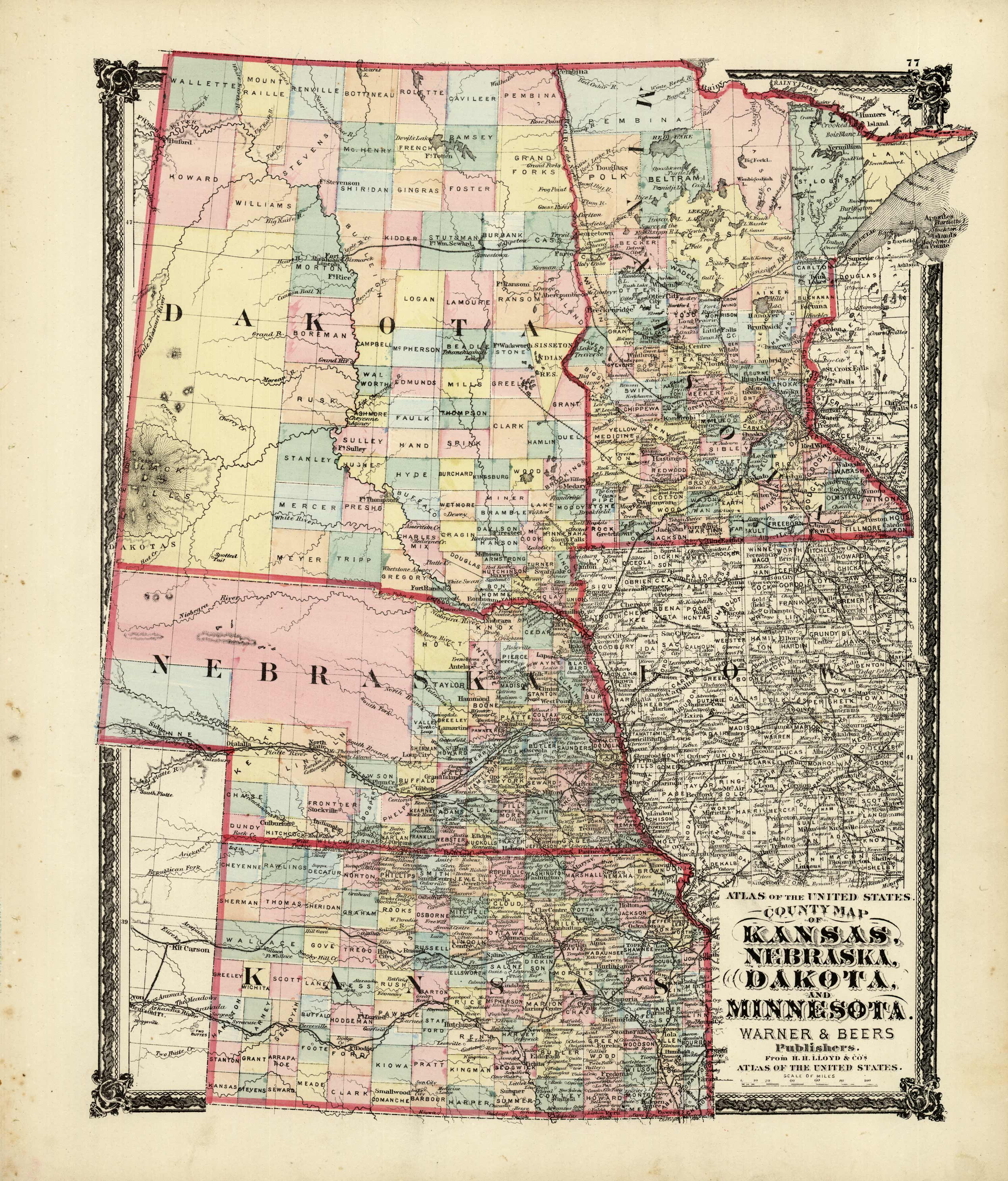 County Map of Kansas