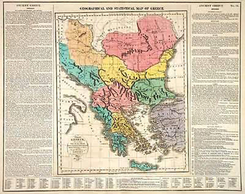 Geographical and Statistical Map of Greece Geographical and Statistical Map of Greece