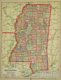 Map of Mississippi