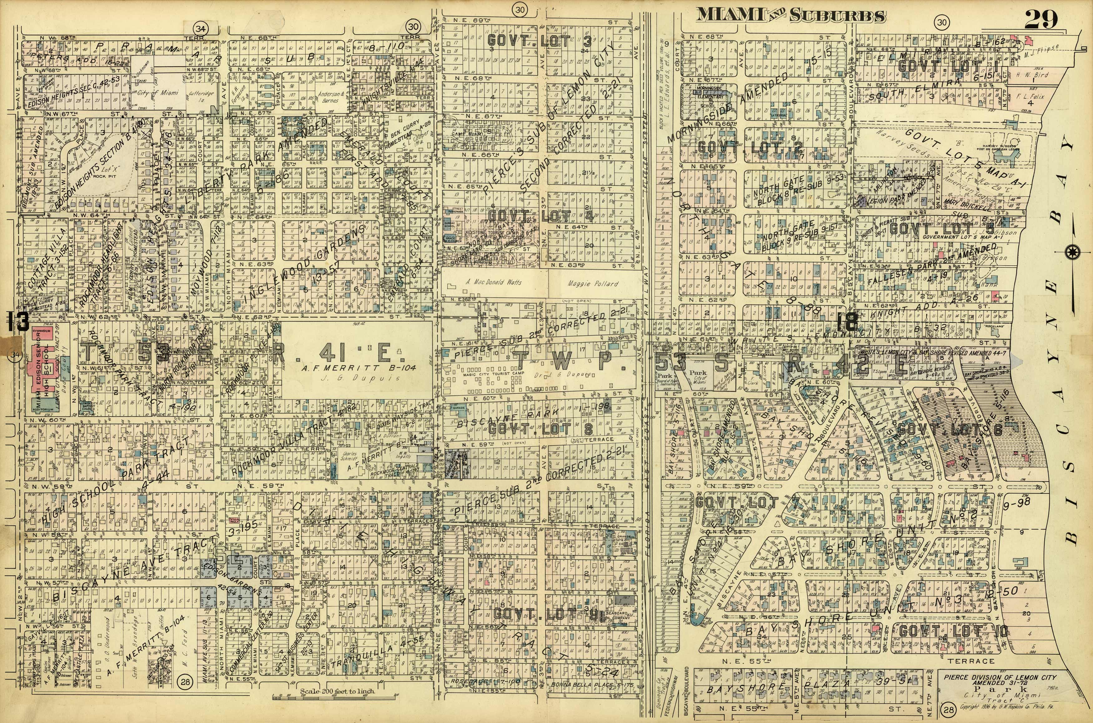 Miami and Suburbs - 1936 - Sheet 29 - (Morningside/Upper East Side